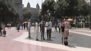 A public group sex scene with young people that gets too hot to handle
