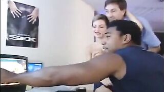 The actress was double penetrated by two guys who fucked her by ear