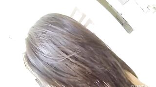 First-person sex with a young brunette who loves to play
