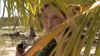 The couple sank their passion on the beach, it was a great fuck