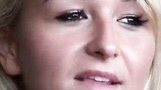Cute girl has anal sex and swallows man’s cum