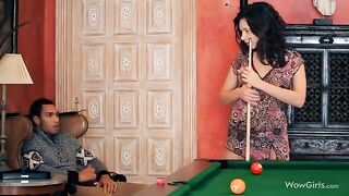 The guy made cunnilingus to his girlfriend, and she was in seventh heaven