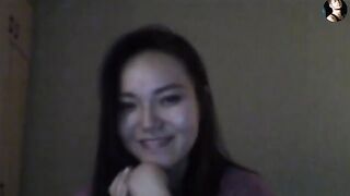 A figure appears on Skype and the guy fucks a Kazakh girl