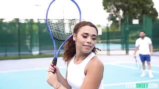 Girl practiced sports and then had sex with her boyfriend