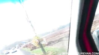 The man went on the ride of his life in a car with a stunning woman