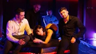 Whitney acts as a humble servant at an orgy, fulfilling all the desires of the participants