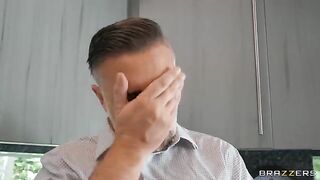 The cute girl is fucking with the real estate agent for money