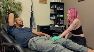 Tattooed beauty gets her tight pussy railed by BBC in POV style