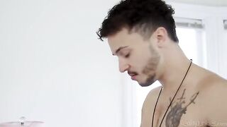 A hot nympho gets a sexy haircut at home with her husband