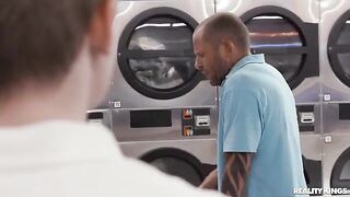 Doing the laundry didn't go as planned, but the neighbor did