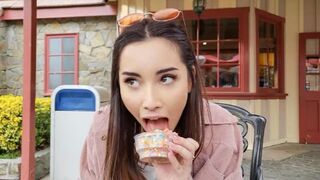 Public Flashing at the Theme Park - Loads of exciting action!