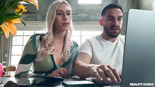 Cut, Print, Fuck - a beautiful woman has sex on the couch