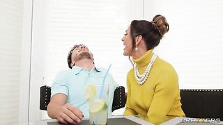 Suburban classy wife caught in the act of cum obsession