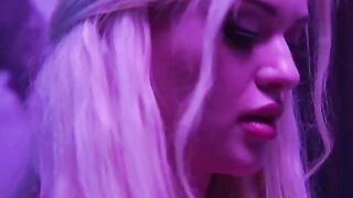 The busty blonde London Laurent is fucking with a pilot in the bedroom
