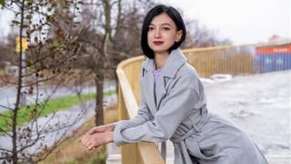 A quiet little Russian chick got banged outdoors