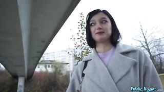 A quiet little Russian chick got banged outdoors