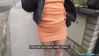 Italian brunette loses her phone and calls for help