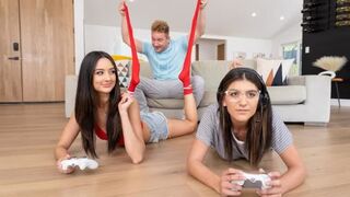 A couple has sex while the roommates are not at home