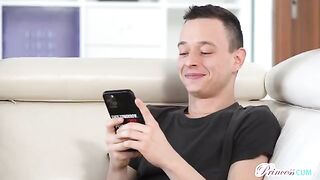 Their bodies began to converge, it was a great sex on the couch