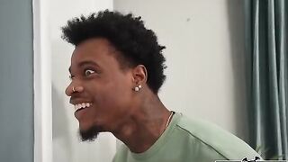 A man is having fun with a woman who loves sex very much