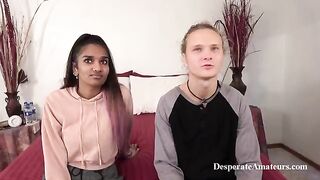 Kama Sutra casting with desperate amateurs for sex and money