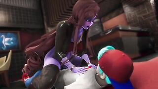 Cheating BF gets punished by the girlfriend's strict mom in a unique FNF mod