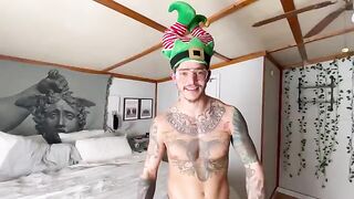 It's a Christmas Creampie with Angelrawww, featuring a passionate performance