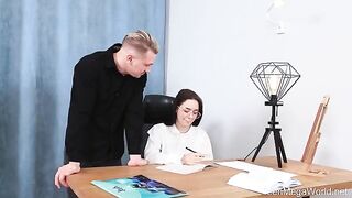A girl took a long cock but did not finish her homework