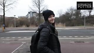 I picked up this cute girl on a walk and we went home