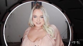 You'd better play with my dick! - sexy blondie in POV action