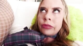 An angel with a bold and daring anal character