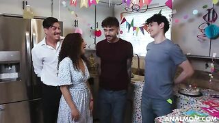 A mom turns her house into an anal party place