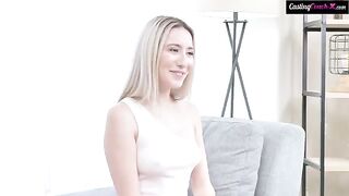 A young girl was fucked roughly at the casting