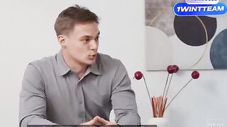 A hot meeting in the office with Tim Team