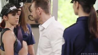 A wedding party turns into a group sex party