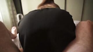 My stepsister caught me jerking off with her panties and she offered me sex