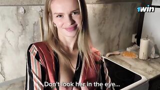 A neighbor is always ready to help when the wife doesn't want to be a slut