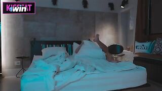 She got a little bit too close to her stepbrother in his room after the party