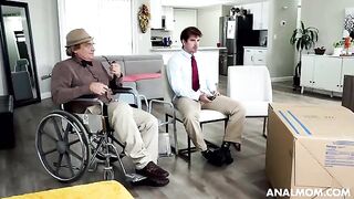 A woman lets in a man in all her holes (she allows him)