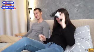 Husband gladly shared his wife with friend in rough action
