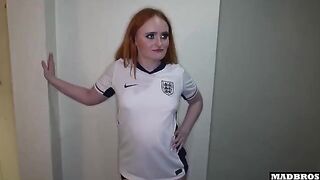 An English football fan was fucked in the ass for losing a bet