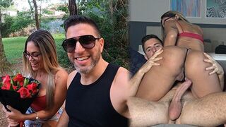 A man picked up a stunning Brazilian beauty in the park and they got wild