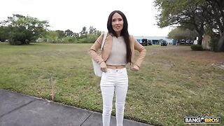 I want you to lick my pussy, please. It's so fucking hot in the car