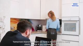 A girl was fucked by her boss on a business trip, showcasing raw passion