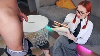 The girl might need to suck a dick as punishment
