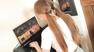 The hot stepmom again fucked a young man with a beautiful body