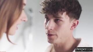 When a girl chooses the best masseur for herself - skinny boy with big cock