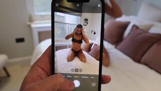 What will the guy do to prevent his GF from posting the video online?