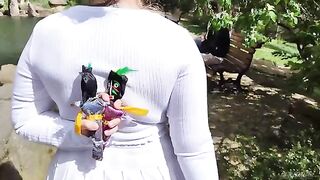 Whose cock will be the first to enter the pretty girl with beautiful breasts?