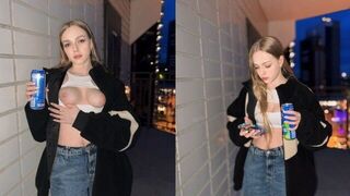 I'll show you more than just my tits for the energy drink, damn!